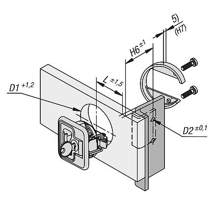 弹簧锁不锈钢
带把手, 可折叠