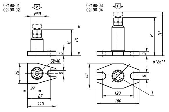 Atlas jack with locknut