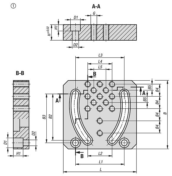 用于 T 型槽和栅格系统的转接板
