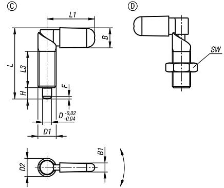Cam-action indexing plungers - inch