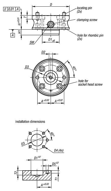 Adapter for collet