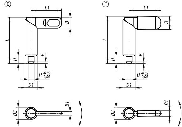 Cam-action indexing plungers