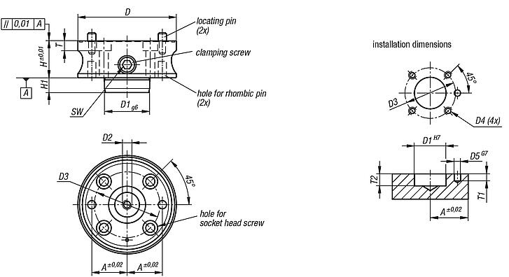 Adapter for collet