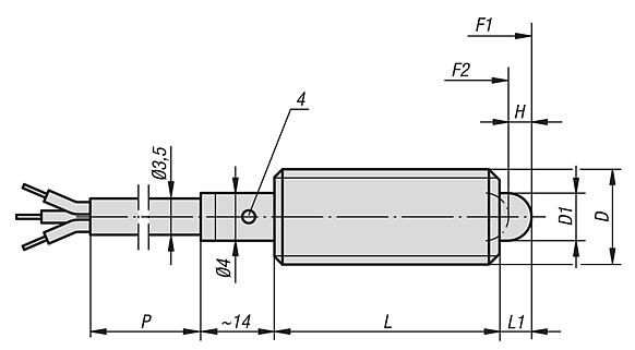 带不锈钢状态传感器的弹簧柱塞