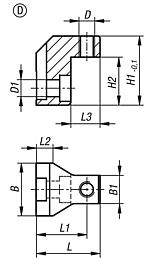 Upper exchange clamping jaw, Form D