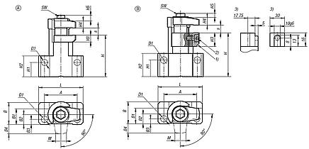 Floating clamps, steel