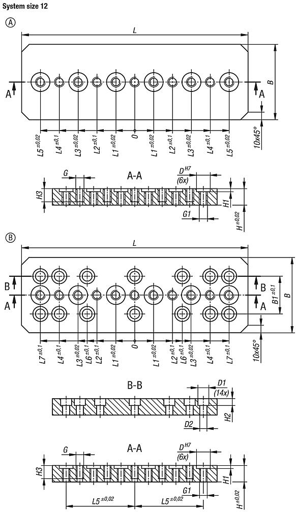 Adapter plates for draw-down clamping systems