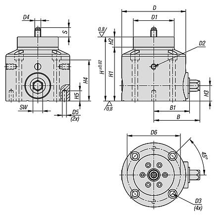 Pull clamp with integrated clamping screw automation capable