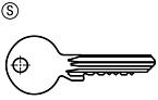 旋转锁销的钥匙, 型 S