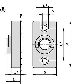 用于 B 型塑料舌簧的适配器