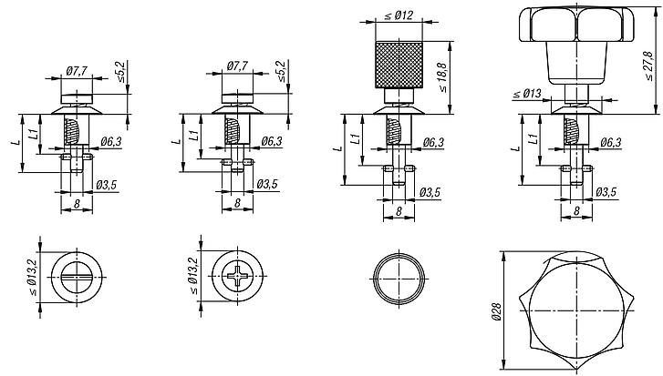 Quarter turn latches