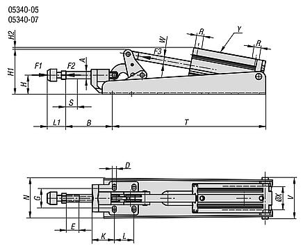 气动夹钳 推杆型