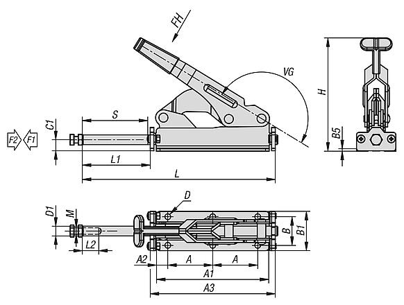钢制推杆夹钳
夹持力可达 3000 N
