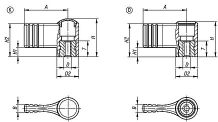 Wing grips one-sided