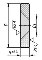 Washers steel for countersunk screws