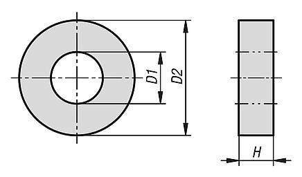 Washers heavy duty - inch