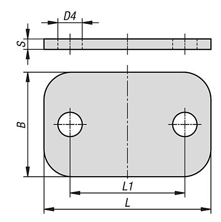 盖板，
适用于 DIN 3015 第 2 部分的重型系列夹钳