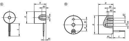 圆形磁铁（电磁铁）