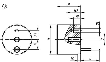 Magnets, round (electromagnets), Form B