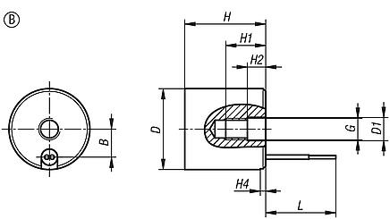 Magnets, round (permanent electromagnets), Form B