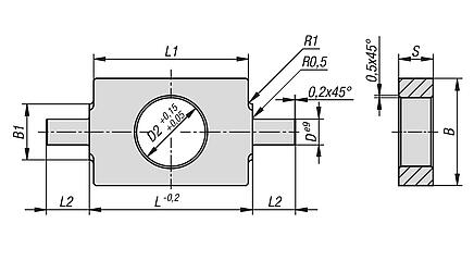 旋转安装
用于 ISO 6432