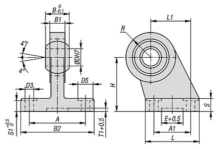 铰链支架
用于 ISO 15552 / 21287