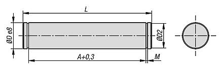轴销
用于 ISO 15552 / 21287