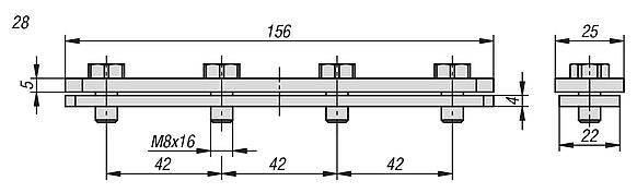 导轨连接器
用于系统 28 C 型材安装导轨