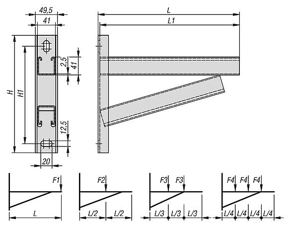 系统 41
重型支架