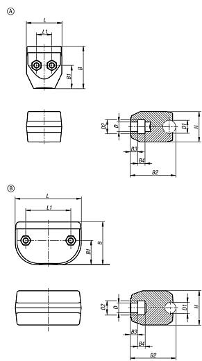 用于圆形侧导向装置的塑料单夹具