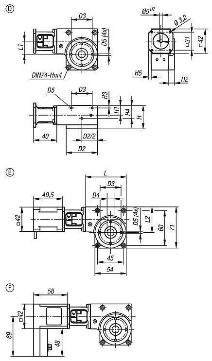 Positioning stages rotary with coaxial electric drive