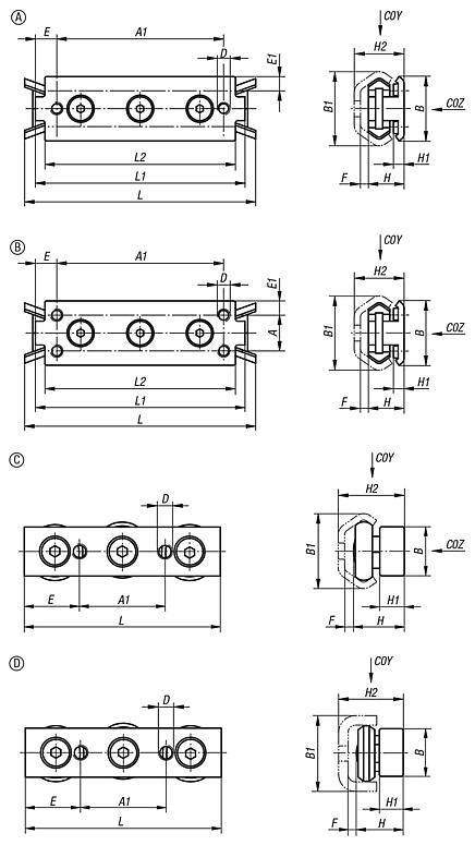紧凑型和坚固型规格的滚子支座