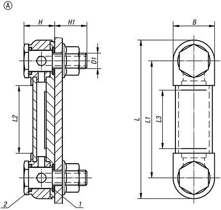Oil level gauges, polyamide, without thermometer