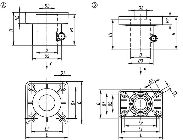 用于圆管的塑料支撑头件管接头