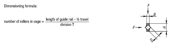 Roller cages for guide rails