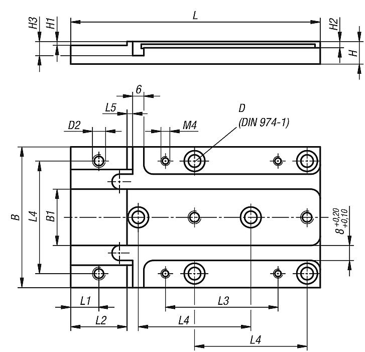 短型水平安装板