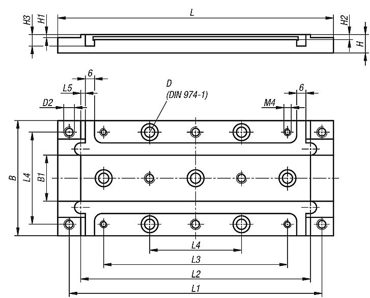 长型水平安装板
