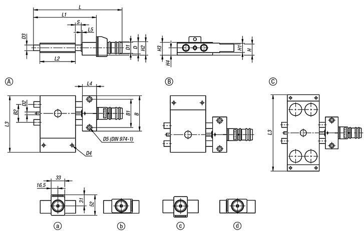 带电子位置指示器的短型十字台