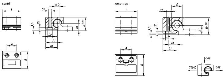 Slide carriages DryLin® W