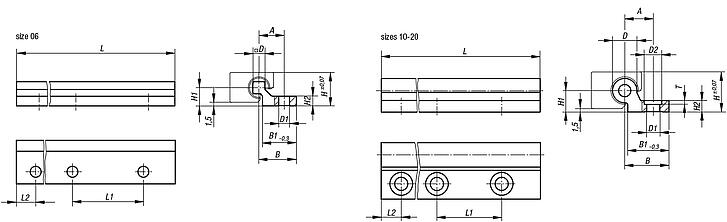 Guide rails DryLin® Wsingle