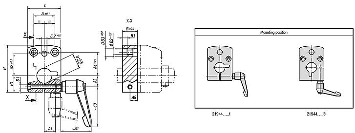 Mounting brackets for position indicators