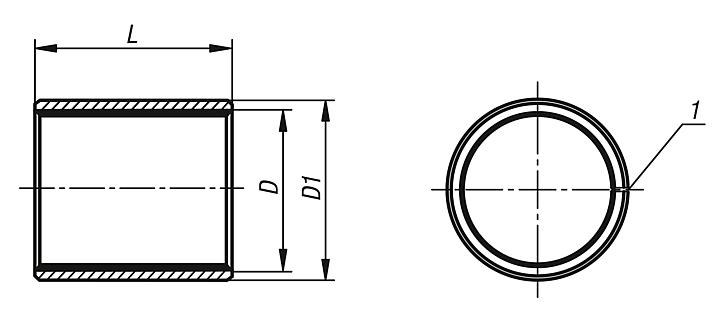 Plain bearings cylindrical