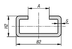 钢制或不锈钢 C 型轨，适用于滑轨