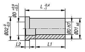 钢制或青铜制导向衬套