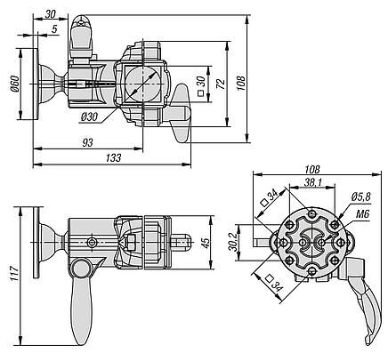 紧凑型监视器支架