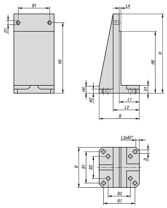 Vertical bracket short