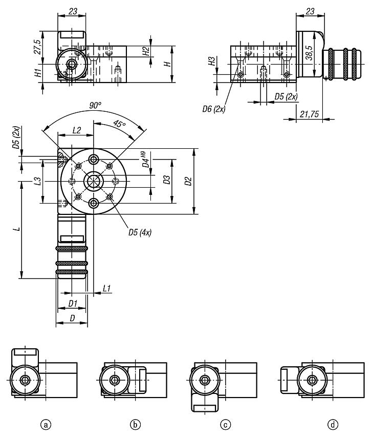 Rotary positioning stages with position indicators