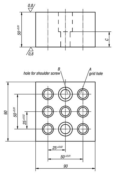 Fastening blocks Form M