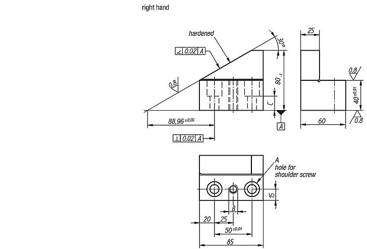 Prism stands right-hand version