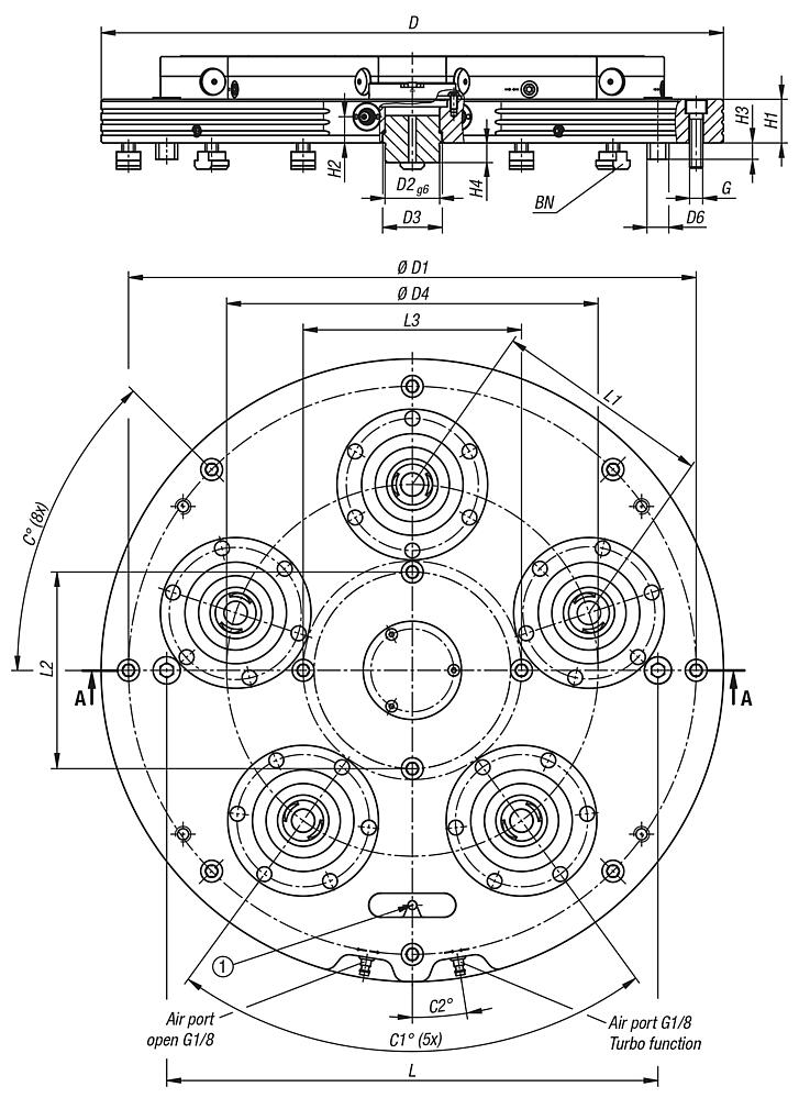 UNILOCK Turn clamping stations